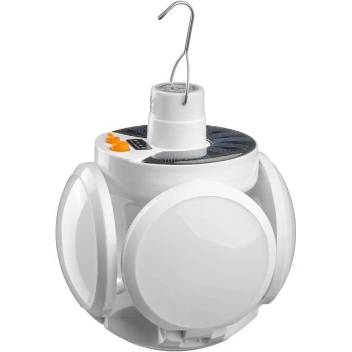Фонарь кемпинговый аккумуляторный Solar Emergency Charging Lamp 2029 White